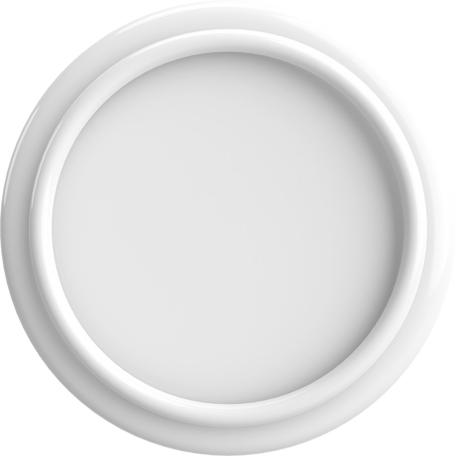 3D circle button. Empty button. 3D illustration.